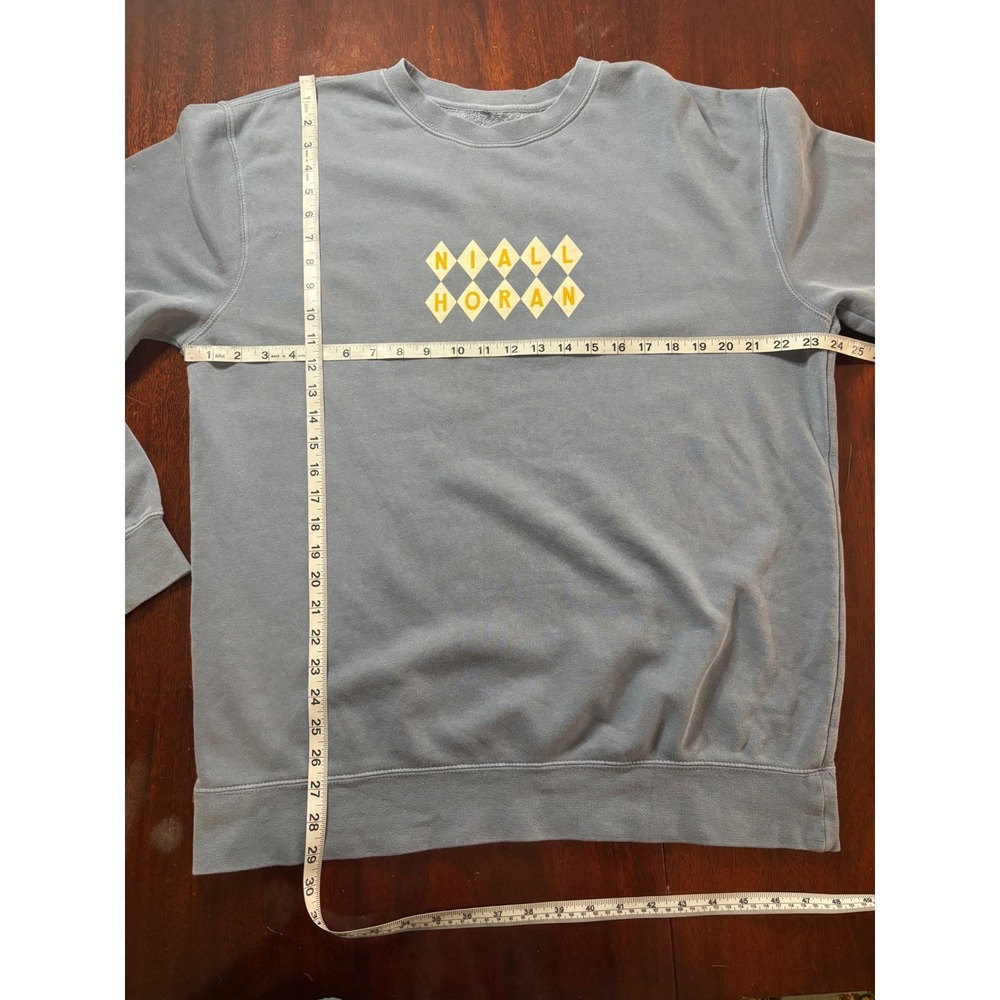 Niall Horan Unisex Diamond Crewneck Sweatshirt L The Show Tour Slate Blue - Picture 6 of 6